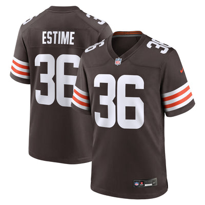 Cleveland Browns Audric Estime Nike Brown Team Game Jersey