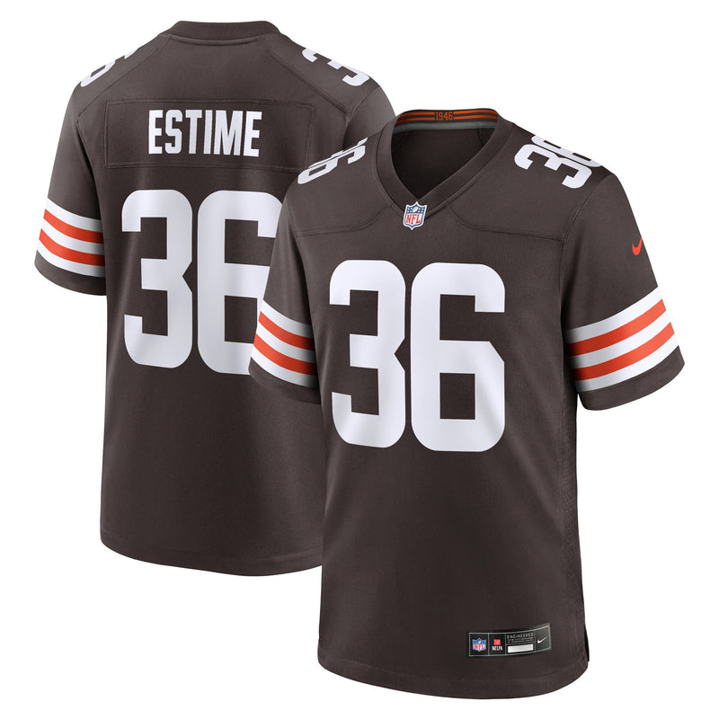 Cleveland Browns Audric Estime Brown jersey – view 1
