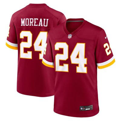 Washington Commanders Fabian Moreau Nike Burgundy Team Game Jersey