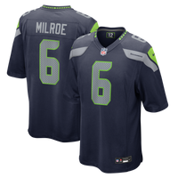 Seattle Seahawks Jalen Milroe Nike College Navy Team Game Jersey