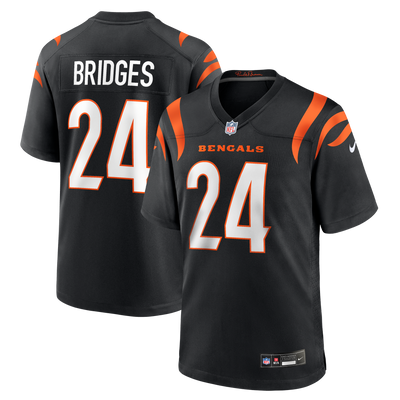 Cincinnati Bengals Trikweze Bridges Nike Black Team Game Jersey