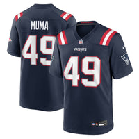New England Patriots Chad Muma Nike Navy Team Game Jersey