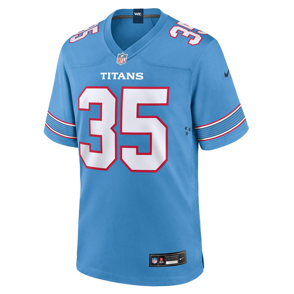 Tennessee Titans Michael Carter Nike Light Blue Team Game Jersey