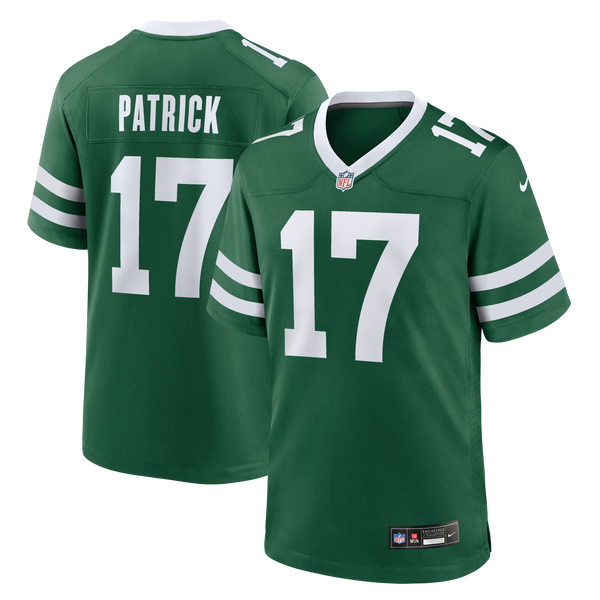 New York Jets Tim Patrick Nike Legacy Green Team Game Jersey