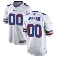 Buffalo Bills Nike White Custom Game Jersey
