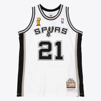 San Antonio Spurs Mitchell & Ness Tim Duncan 2002 Home Finals Authentic Jersey - White