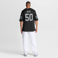 Las Vegas Raiders Segun Olubi Nike Black Team Game Jersey