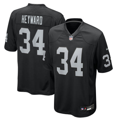 Las Vegas Raiders Connor Heyward Nike Black Team Game Jersey