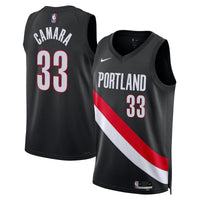 Portland Trail Blazers Toumani Camara - Black jersey – view 2