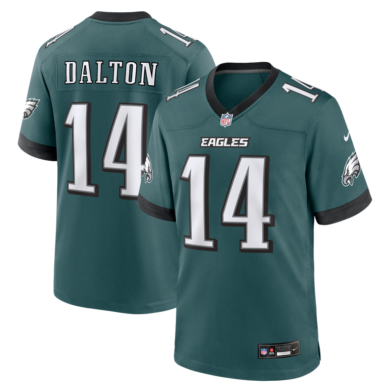 Philadelphia Eagles Andy Dalton Nike Midnight Green Team Game Jersey