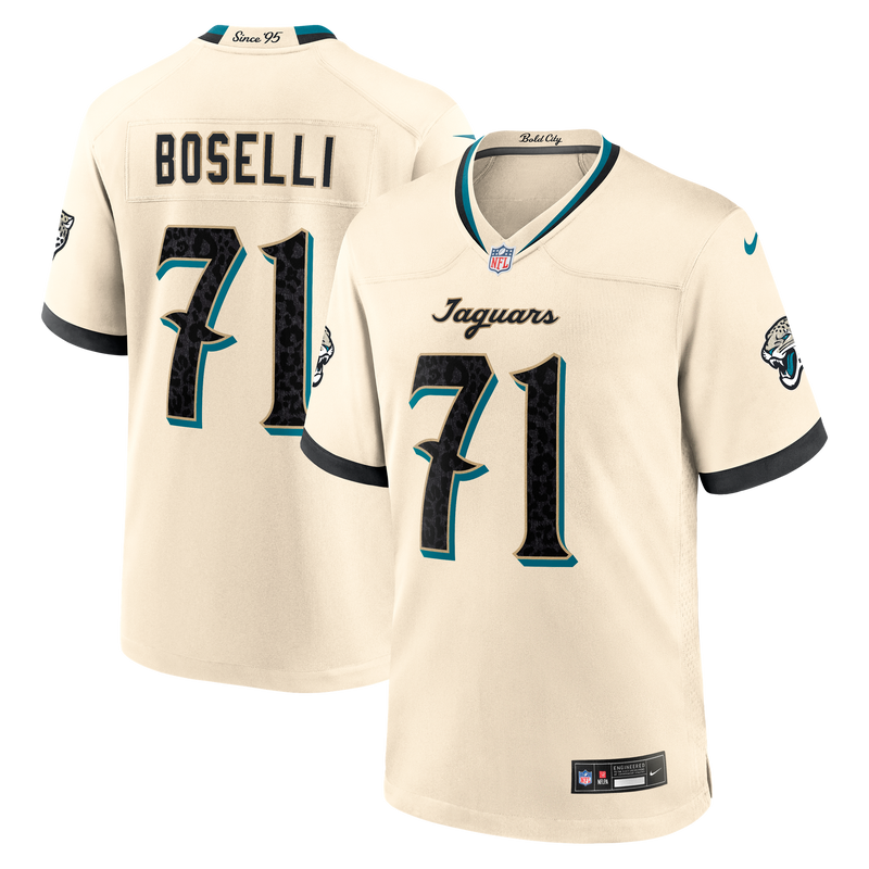 Jacksonville Jaguars Tony Boselli Nike Natural 2026 Rivalries Collection Game Jersey