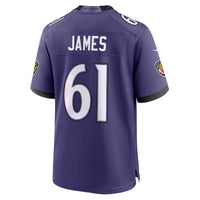 Baltimore Ravens Andre James Purple jersey – view 3