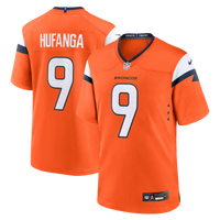 Denver Broncos Talanoa Hufanga Nike Orange Team Game Jersey