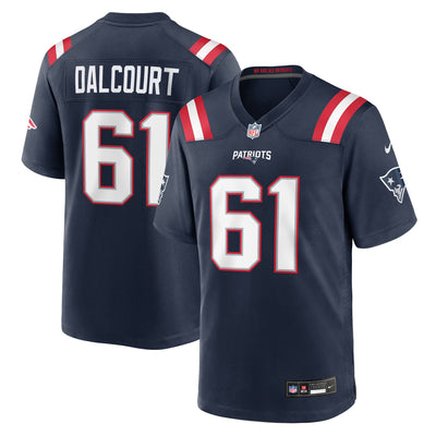 New England Patriots Darrian Dalcourt Nike Navy Team Game Jersey