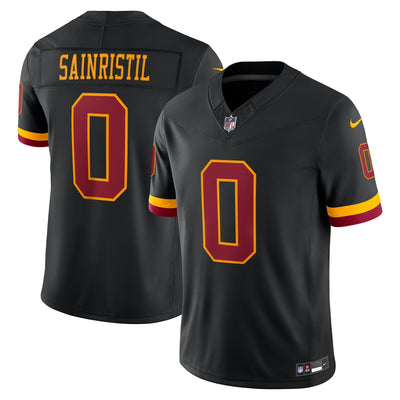 Washington Commanders Mike Sainristil Nike Black Alternate Vapor F.U.S.E. Printed Limited Jersey