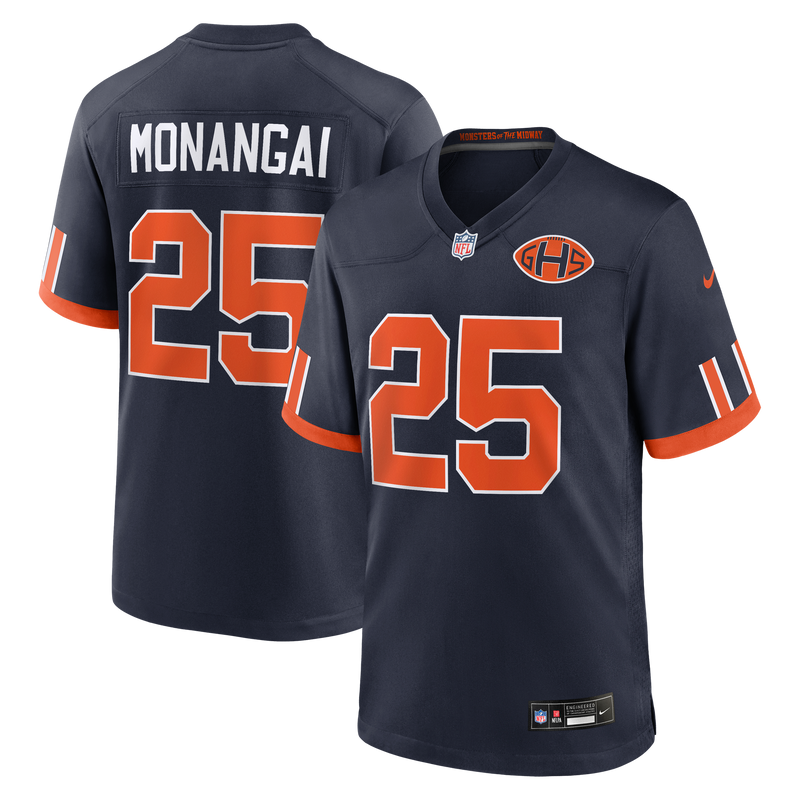 Chicago Bears Kyle Monangai Nike Navy 2026 Rivalries Collection Game Jersey