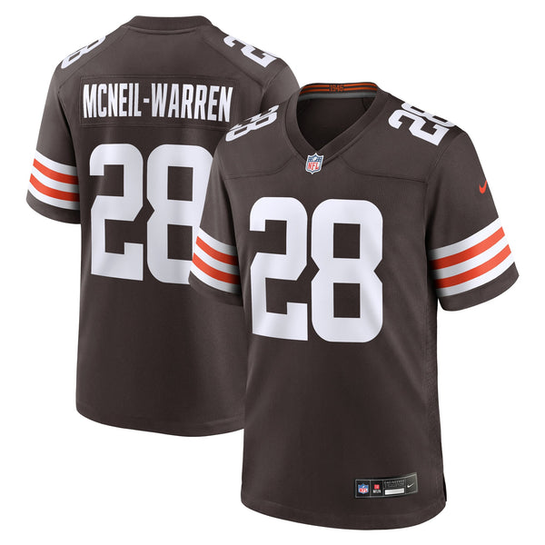 Cleveland Browns Emmanuel McNeil-Warren Nike Brown Team Game Jersey