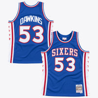 Philadelphia 76ers Mitchell & Ness Darryl Dawkins 1976 Swingman Authentic Jersey - Royal Blue