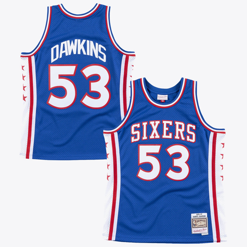 Philadelphia 76ers Mitchell & Ness Darryl Dawkins 1976 Swingman Authentic Jersey - Royal Blue