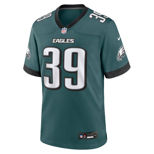 Philadelphia Eagles Dameon Pierce Nike Midnight Green Team Game Jersey