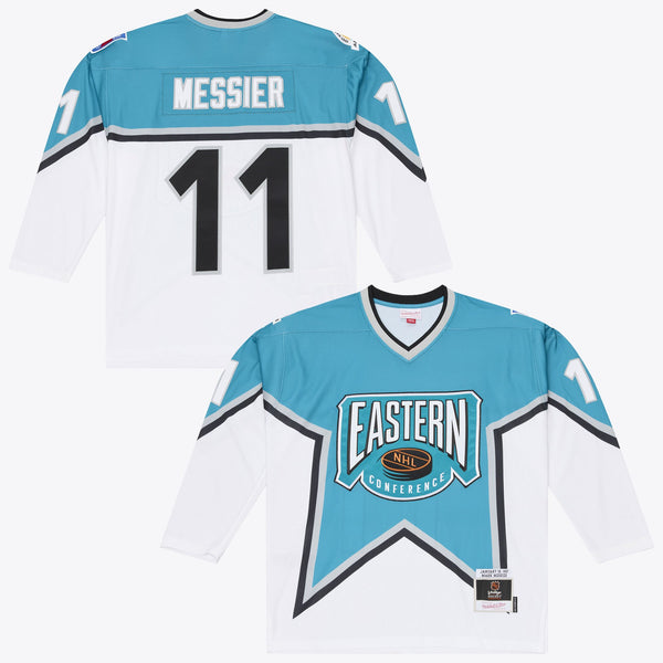1997 NHL All-Star Game Mark Messier Mitchell & Ness Teal Power Play Jersey