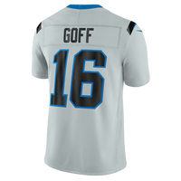 Detroit Lions Jared Goff Nike Silver 2026 Rivalries Collection Printed Limited Jersey