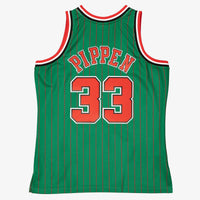 Chicago Bulls Mitchell & Ness Scottie Pippen 1995 Reload Swingman Authentic Jersey - Green