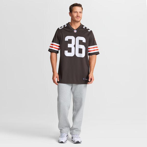 Cleveland Browns Wes Pahl Nike Brown Team Game Jersey