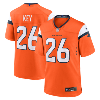 Denver Broncos Devon Key Nike Orange Team Game Jersey