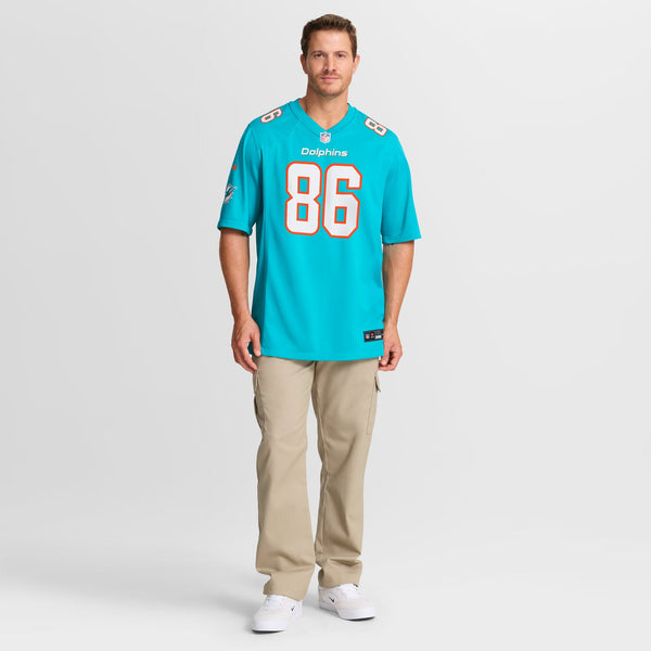 Miami Dolphins Jared Wayne Nike Aqua Team Game Jersey