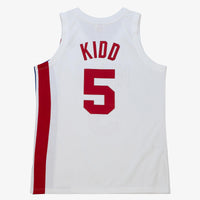 New Jersey Nets Mitchell & Ness Jason Kidd 2005 Alternate Authentic Jersey - White