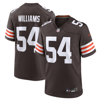 Cleveland Browns Sam Williams Nike Brown Team Game Jersey