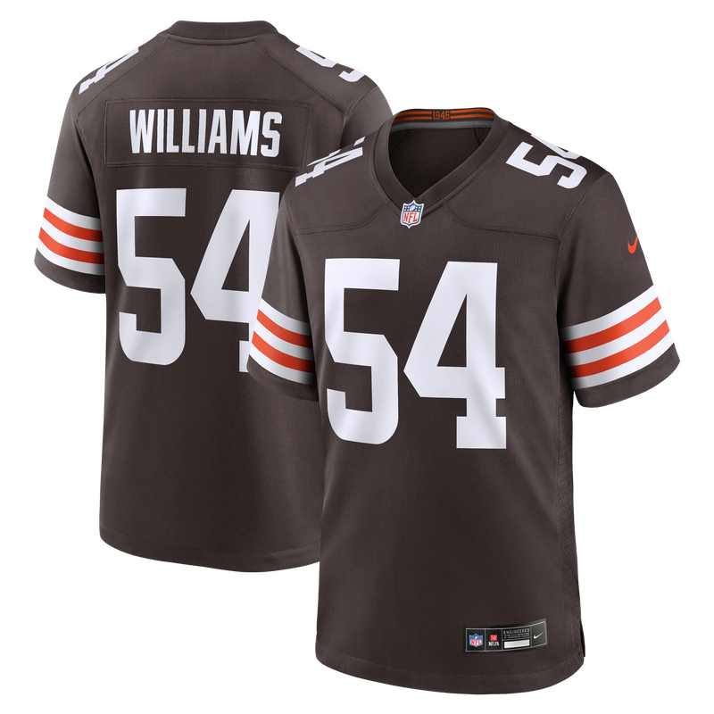 Cleveland Browns Sam Williams Nike Brown Team Game Jersey