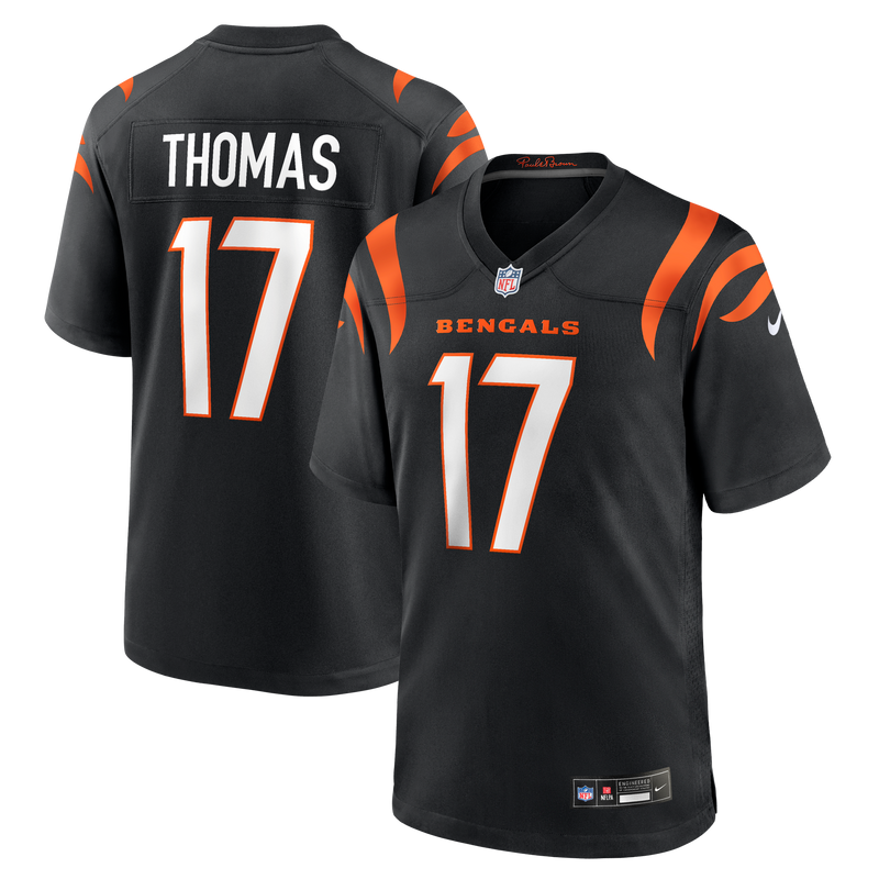 Cincinnati Bengals Noah Thomas Nike Black Team Game Jersey
