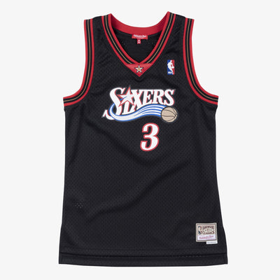 Allen Iverson Philadelphia 76ers 2000-01 Mitchell & Ness Black Swingman Jersey