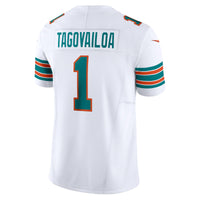 Miami Dolphins Tua Tagovailoa Nike White Vapor F.U.S.E. Limited Jersey