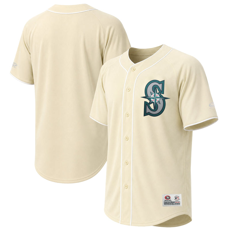Seattle Mariners Stitches Cream Fashion Jersey