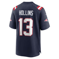 New England Patriots Mack Hollins Nike Navy Team Game Jersey
