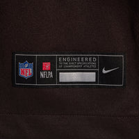 Cleveland Browns Carson Schwesinger Nike Brown 2025 NFL Draft Game Jersey