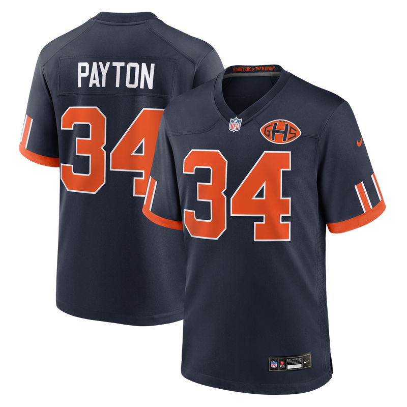 Chicago Bears Walter Payton Nike Navy 2026 Rivalries Collection Game Jersey