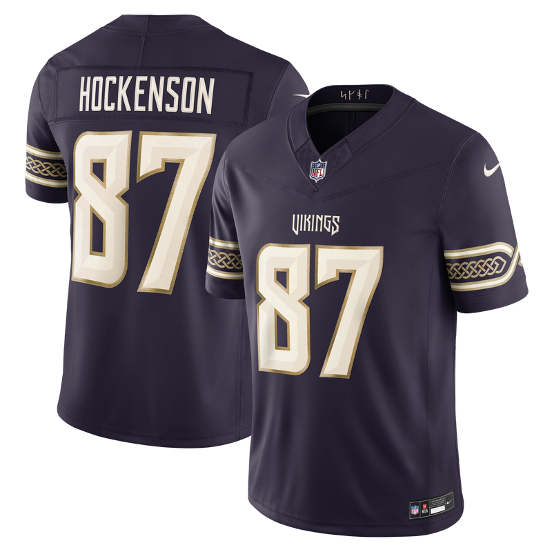 Minnesota Vikings T.J. Hockenson Nike Purple 2026 Rivalries Collection Printed Limited Jersey