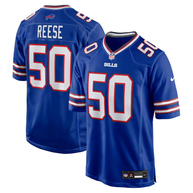 Buffalo Bills Otis Reese Nike Royal Team Game Jersey