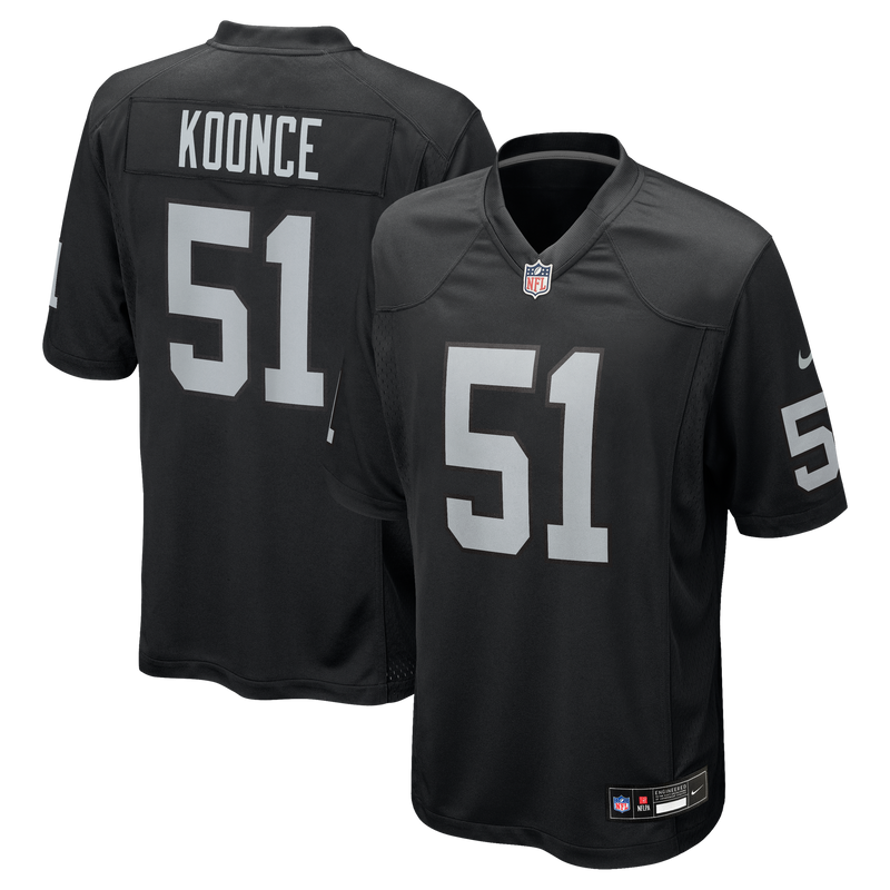 Las Vegas Raiders Malcolm Koonce Nike Black Game Jersey
