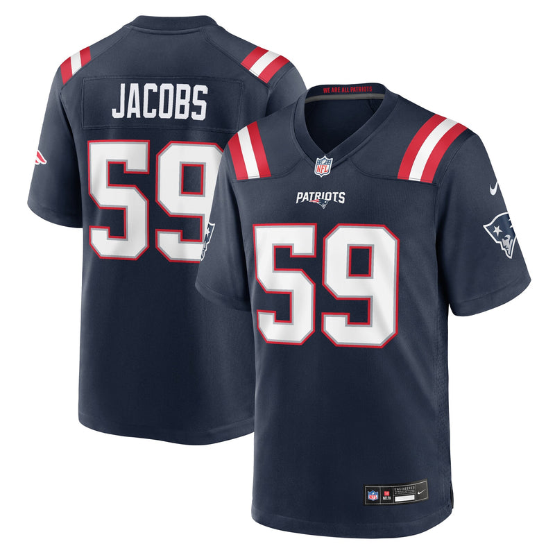 New England Patriots Khalil Jacobs Navy jersey – view 1