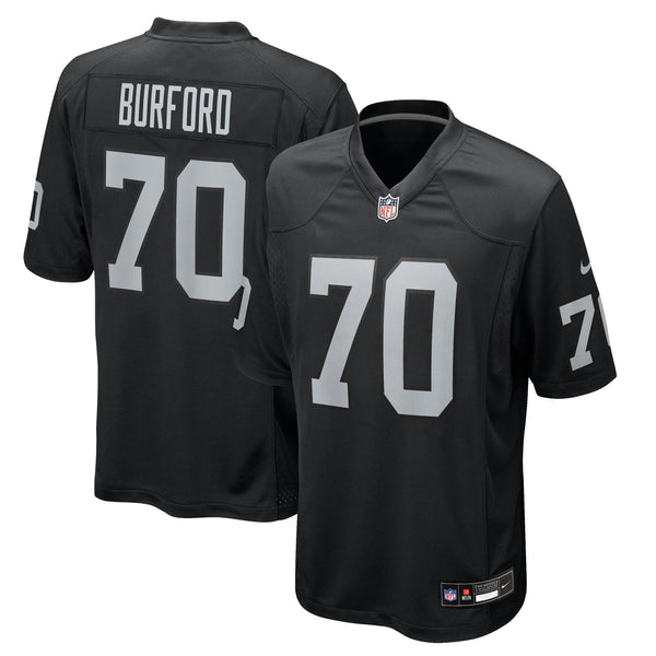 Las Vegas Raiders Spencer Burford Nike Black Team Game Jersey