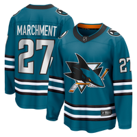 San Jose Sharks Mason Marchment Fanatics Teal Home Breakaway Jersey