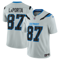 Detroit Lions Sam LaPorta Nike Silver 2026 Rivalries Collection Printed Limited Jersey