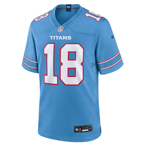 Tennessee Titans Cordale Flott Nike Light Blue Team Game Jersey