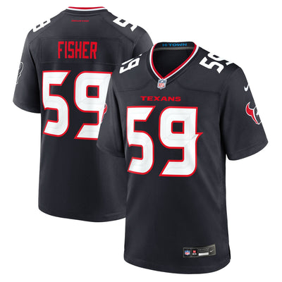 Houston Texans Aiden Fisher Nike Navy Game Player Jersey