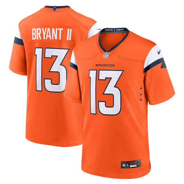 Denver Broncos Pat Bryant Nike Orange Team Game Jersey